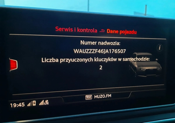 Audi A4 cena 79900 przebieg: 180000, rok produkcji 2018 z Bydgoszcz małe 301